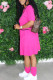 rose red Fashion Casual Black Yellow rose red Navy Blue Army Green Cap Sleeve Short Sleeves O neck A-Line Knee-Length Solid Dresses