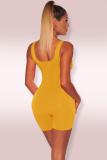 White Fashion Sexy Solid Sleeveless Slip 