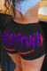 Red purple Elastic Fly Low Print Straight shorts Bottoms