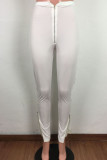 Black White Black Green Pink Apricot Orange purple Zipper Fly High Solid Zippered Boot Cut Pants Bottoms