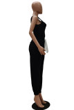 Yellow Fashion Casual adult Patchwork Solid Bandage Two Piece Suits pencil Sleeveless Two Pieces