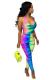 As Show Sexy Print Sleeveless V Neck 