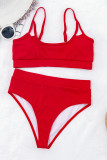 Black Fashion Sexy Solid Backless Swimwears