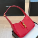 Red Daily Letters Metal Accessories Trim Zipper Bags