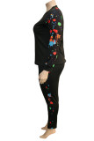 Yellow Fashion Casual Patchwork Print Patchwork O Neck Plus Size 