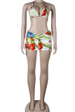 Leopard Print Sexy Print Patchwork Frenulum Swimwears