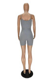 Pink Sexy Casual Solid Patchwork Spaghetti Strap Skinny Romper