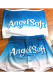 Blue Sexy Plaid Letter Print Character Straight Two Pieces