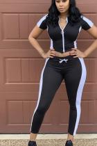 Black Sexy Fashion Patchwork Print pencil