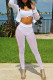 White Fashion Casual Patchwork See-through Zipper Collar Long Sleeve Two Pieces