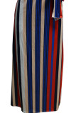 Red Chemical fiber blend Fashion adult Sexy Off The Shoulder Sleeveless Slip Swagger Ankle-Length backle