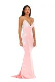 Colorful blue adult Fashion Sexy Spaghetti Strap Sleeveless Slip Mermaid Floor-Length Patchwork backless