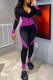 Purple OL Print Long Sleeve Two Pieces