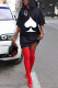 Black Fashion Casual adult Ma'am Cap Sleeve Short Sleeves O neck A-Line Knee-Length Print Dresses