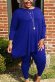 Grey Sportswear Striped O Neck Plus Size 