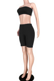 Yellow Fashion Active adult Ma'am Solid Two Piece Suits pencil Sleeveless Two Pieces