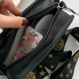 Black Fashion Casual Solid Crossbody Bag