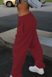 Black Casual Regular Bottoms