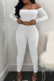 Wine Red Sportswear Solid Patchwork Bateau Neck Long Sleeve Two Pieces