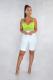 Fluorescent green Fashion Sexy Mesh Backless perspective Sleeveless Slip 