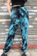 Lake Blue Street Print Tie Dye Patchwork Harlan High Waist Harlan Full Print Bottoms