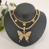 Pink Fashion Sexy Butterfly Necklace