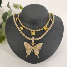 Gold Fashion Sexy Butterfly Necklace