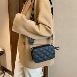 Black Fashion Casual Solid Crossbody Bag