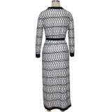 White cardigan Print Coats & Cardigan