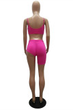 Blue Fashion Sexy Suspender Top And Shorts Two-piece Set