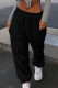 Black Casual Regular Bottoms