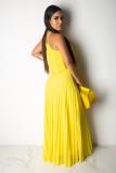 Green Sexy Fashion Casual asymmetrical Two Piece Suits crop top Solid Bandage Draped Straight Sl