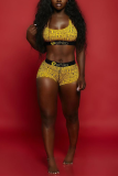Multi Fashion Sexy U Neck Print Swimwears