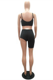 Blue Fashion Sexy Suspender Top And Shorts Two-piece Set