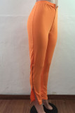 Black White Black Green Pink Apricot Orange purple Zipper Fly High Solid Zippered Boot Cut Pants Bottoms