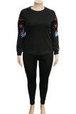 Yellow Fashion Casual Patchwork Print Patchwork O Neck Plus Size 