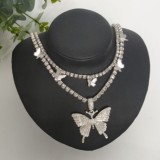 Pink Fashion Sexy Butterfly Necklace