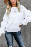 Black Fashion Casual Tassel Long Sleeve Sweater