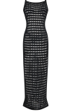 Pink Sexy Patchwork Solid Mesh Swimwears Cover Up