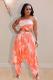 Orange Street Fashion adult Two Piece Suits Print Loose Sleeveless Two-piece Pants Set
