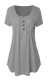 As Show-4 Casual Regular O-Neck Short Button Solid Regular Tees & T-shirts