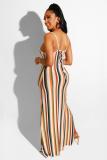 Multi-color Fashion Sexy Spaghetti Strap Sleeveless Slip Asymmetrical Floor-Length bandage asymmetrica
