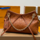 Brown Daily Letters Chains Bags