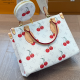 White Daily Print Zipper Bags