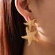 Gold Daily Solid Color Earrings