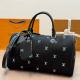 Black Daily Letters Zipper Bags