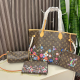 Brown Daily Letters Chains Bags