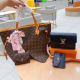 Black Brown Daily Letters Patchwork Bags