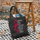 Black F-BOMB MOM WITH TATTOOS PRETTY EYES & THICK THIGHS PRINTED BAG