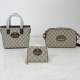 Khaki Casual Daily Letters Zipper Bags
